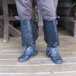 17th Century Leather Buckled Boot Straps / Musketeer / Pirate Costume ...