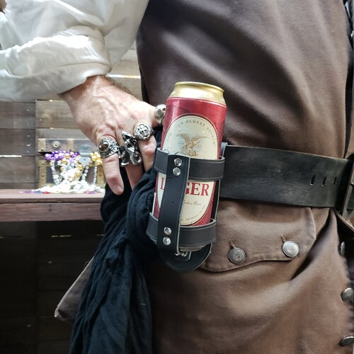 Leather Bottle Holder for Belt Water Bottle Handmade Etsy