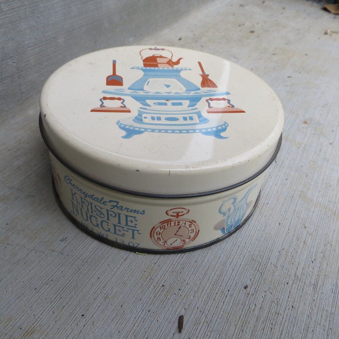 Cherrydale Farms Krispie Nugget Vintage Candy Tin Small Candy Etsy