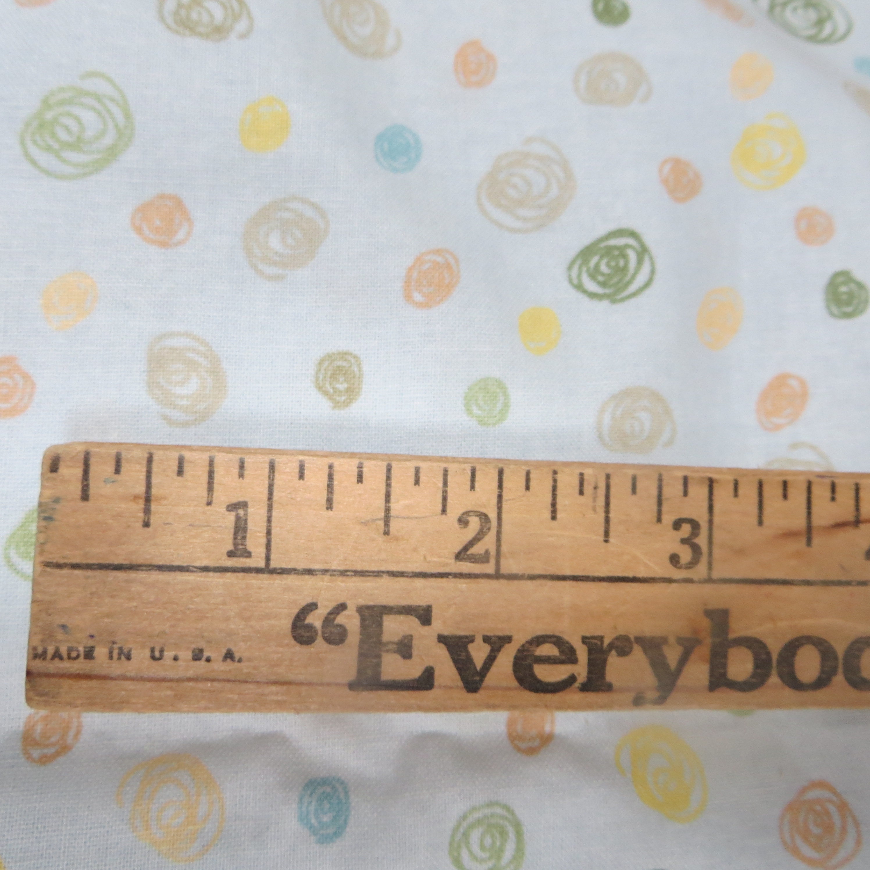 One Yard Light Blue With Doodles Fabric From Joann Fabrics Etsy