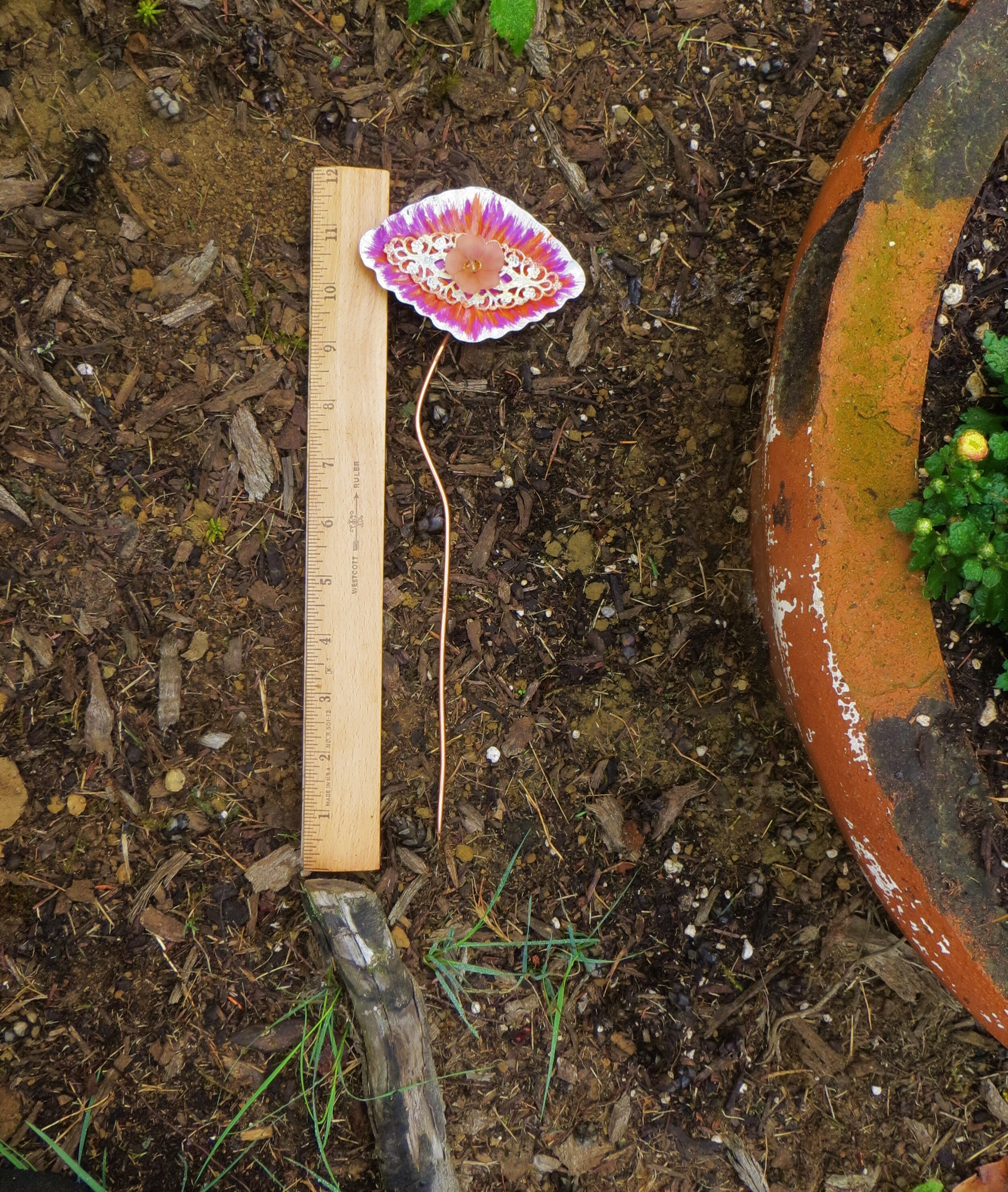 Planta decorativa Estaca Casaplanta o Estaca de Jardín pintada | Etsy