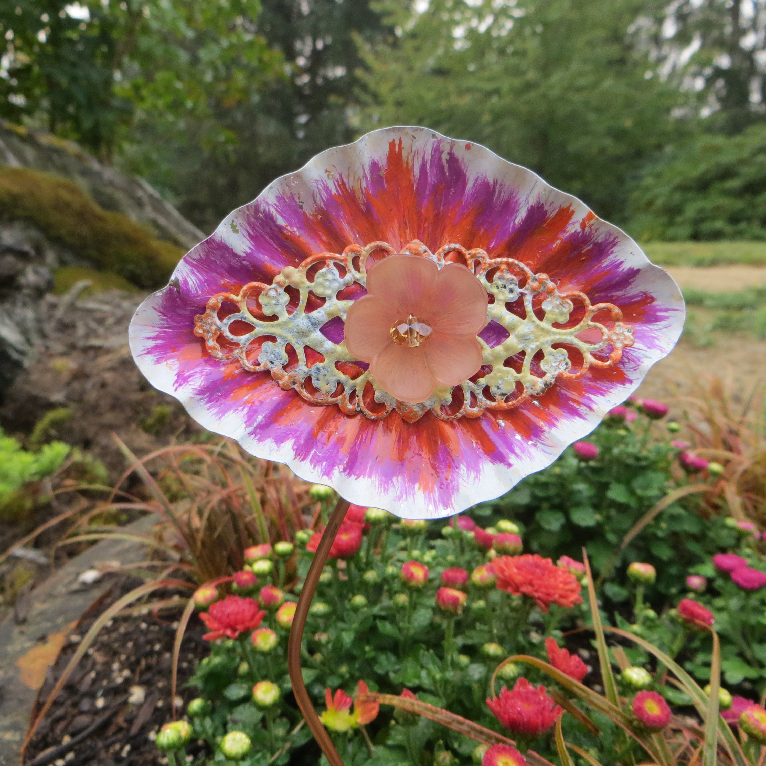 Planta decorativa Estaca Casaplanta o Estaca de Jardín pintada | Etsy