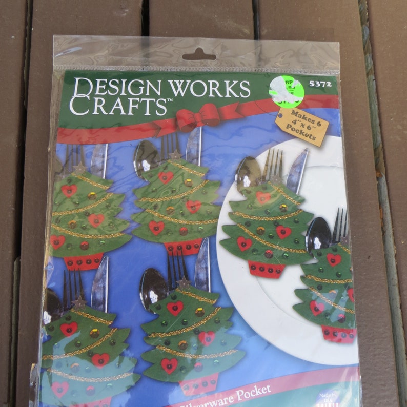 Design Works Crafts Craft Kit Christmas Tree Silverware Etsy