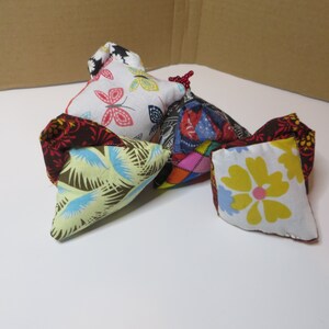 Adorable Chicken Pin Cushion Handmade Cotton Fabric Stuffed with Crushed Walnut Shells Hen or Chicken Unique Small Pincushion One of a Kind image 6