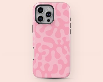 rosa korallrosa telefonskal, Matisse-fodral: iPhone och Samsung Galaxy