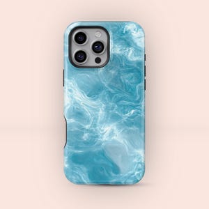 Blaue Pool Wasser Handyhülle, Tropische Ozean Wellen Handyhülle für iPhone 16 15 14 13 12 11 Plus Pro Max MagSafe - Samsung S25 S24 S23 S22