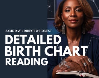 Detailed Astrological Birth Chart Reading with Psychic and Tarot Insights | Full Natal Chart Astrology & Life Guidance, Same Day Reading