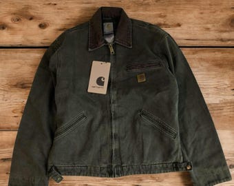 Vintage 2000's Carhartt Detroit Jacket: Blanket Lined, Black, XL