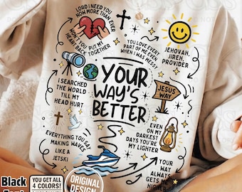 Christian Doodle Art PNG, Worship Lyrics, Youth Group Design (Digital Download)