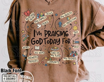 Christian Doodle Art PNG, gebedsdagboek, dankbaarheid (digitale download)