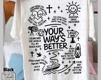 Christian Bible Verse PNG: Your Way&#39;s Better Faith Design (Digital Download