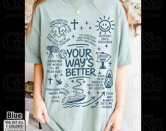 Christian Quote PNG: Your Way&#39;s Better Faith Design (Digital Download