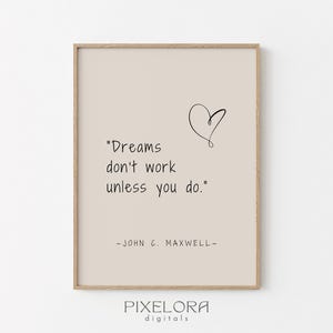 John C. Maxwell Quote, Inspirational Wall Art, Motivational Poster, Famous Life Quote, Encouraging Print, Printable Decor, Digital Download