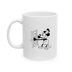 Disney Mickey Mouse Ceramic Mug, Cute Cartoon Coffee Cup, Gift for Disney Fans, Collectible Tea Mug, Classic Mickey Design, Kitchen Decor