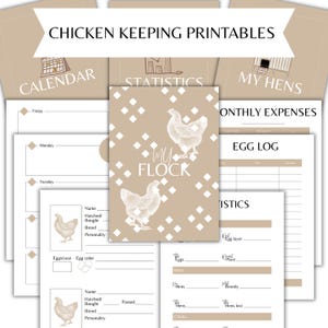 Backyard Chicken Planner | Hen Tracker, Egg Log, Monthly Expenses, Flock Stats & Calendar