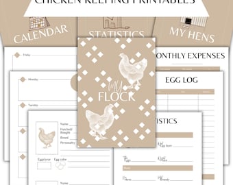 Backyard Chicken Planner | Hen Tracker, Egg Log, Monthly Expenses, Flock Stats & Calendar