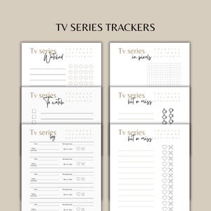 TV Series Tracker Set | Watched, To Watch, Pixel Episode Tracker & 2 Hit or Miss Versions