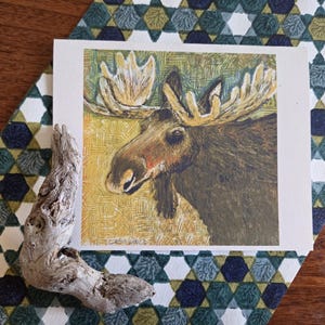 Moose Card Set, Moose Art, Greeting Cards, Cards, Moose, Wildlife