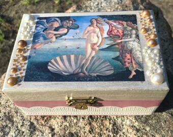 The Birth of Venus Box (Roman Greek Mythology Pagan Goddess Aphrodite)