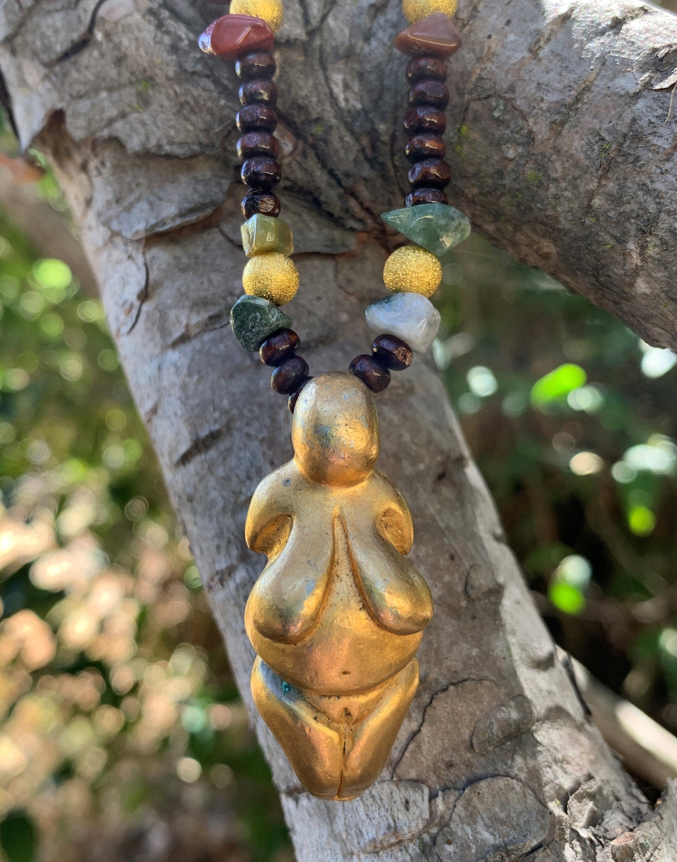 Venus Figurine Amulet Ancient Mother Goddess Pagan Willendorf Etsy México