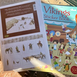 Kids Fun: Germanic Farm Set & Vikings Sticker Book (Heathen Asatru Pagan Germanic)