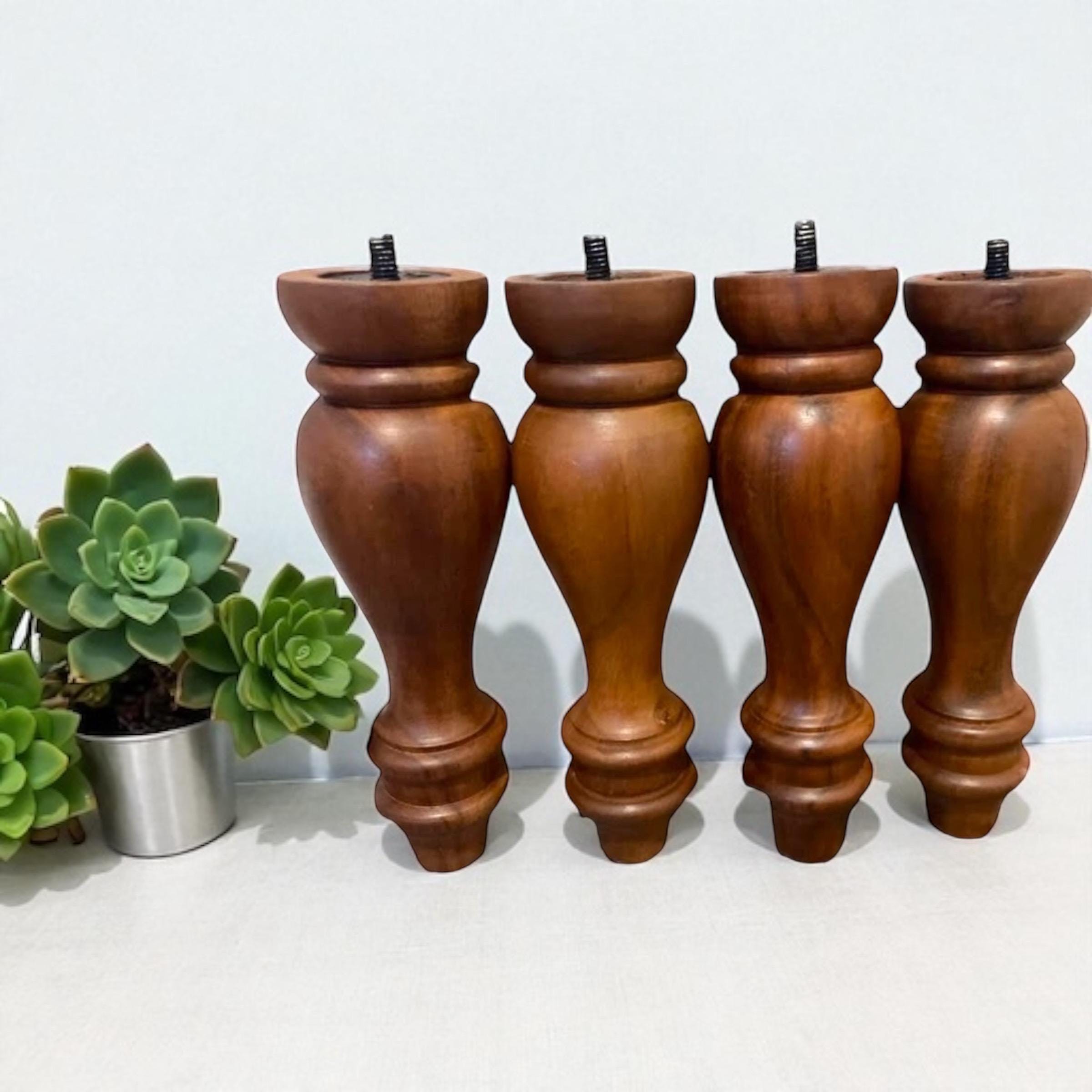 dresser legs 6 inch slanted furniture legs, set of 4 – 1600design main image 1