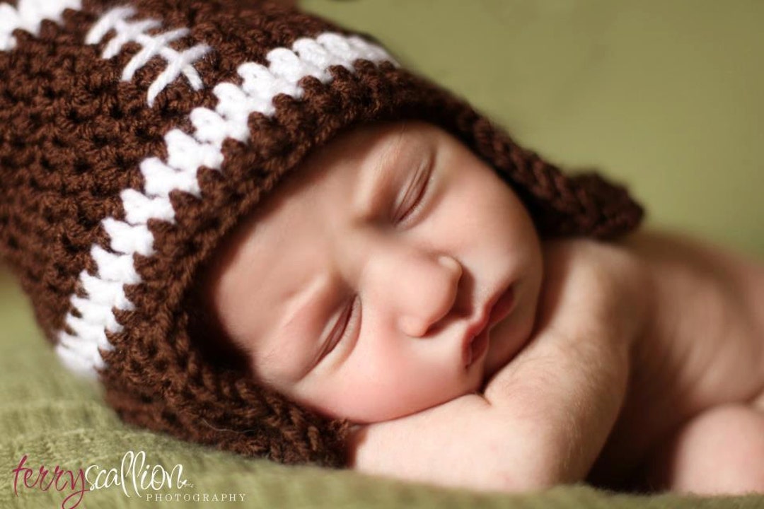 Newborn Football Hat Baby Boy Football Hat Baby Girl Etsy