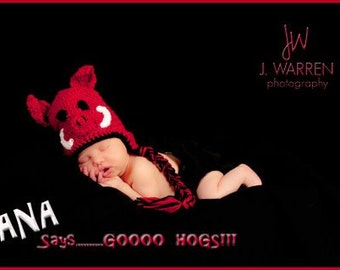 Newborn Razorback Hat