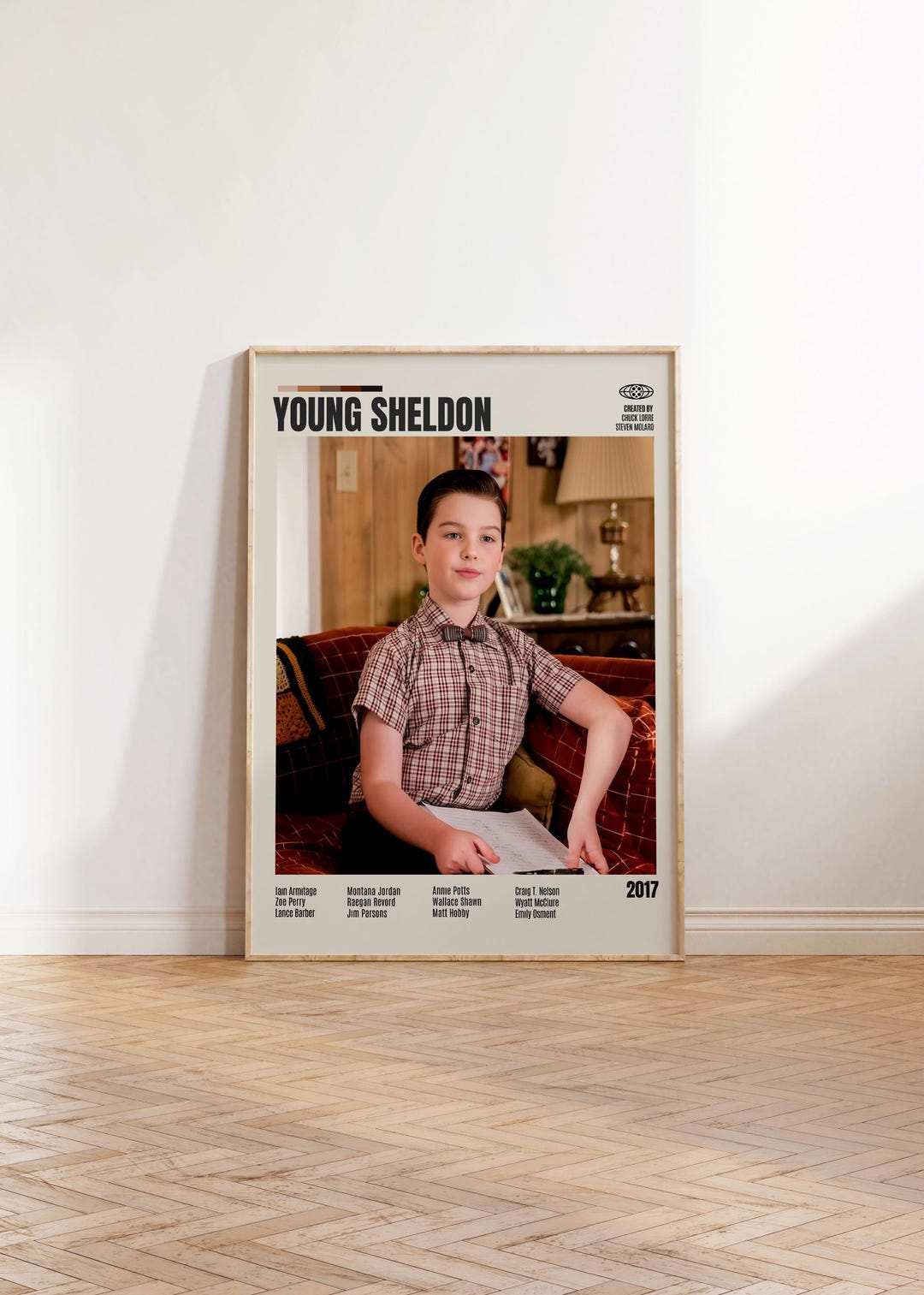 Young Sheldon chuck Lorre steven Molaro minimalist Movie Poster Retro young-sheldon-chuck-lorre-steven-molaro-minimalist-movie-poster-retro
