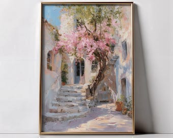 Italian Village Wall Art, Southern Italy Landscape Print, Italy Lovers Gift, INSTANT DOWNLOAD