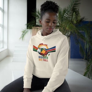 Unity Message Hoodie - "Divided We Fall" Design, Unisex Pullover, Great for Casual Wear, Activism, Gifts, and Events