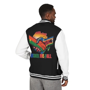 Unisex Heavyweight Letterman Jacket | Inclusive Pride Spirit Wear, Graduation, Team Jacket, Gift for Him/Her, Personalized Statements