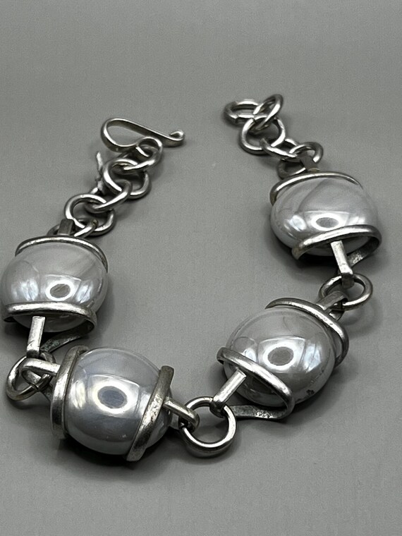 Artisan Alpaca Silver Bead Bracelet: Handcrafted … - image 6