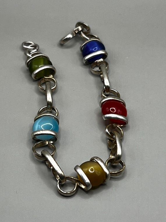 Artisan Alpaca Silver Bead Bracelet: Handcrafted … - image 5