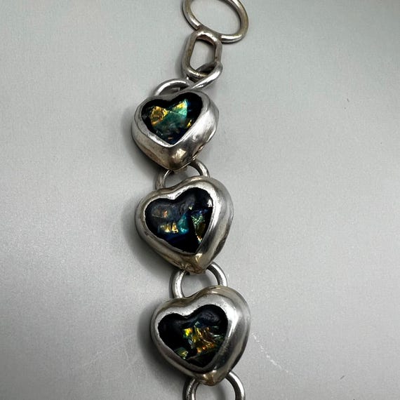 Artisan Abalone Shell Bracelet: Sterling Silver, … - image 10