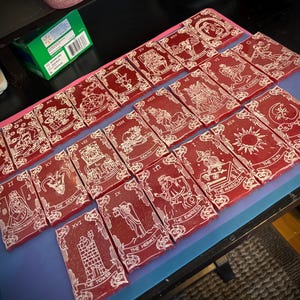 Handgefertigte Tarot Karten aus Resin