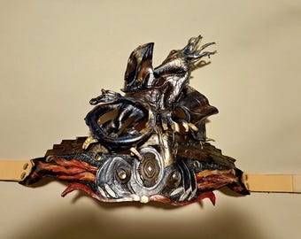 Leather Dragon Costume Headress
