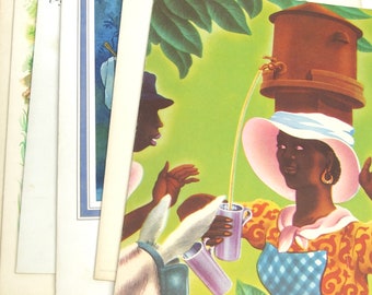French Cruise Line Menus Vintage 1960s Moore McCormack, SS Brasil Gaucho, Ada Peacock, Paquebot France, Jean Mercier