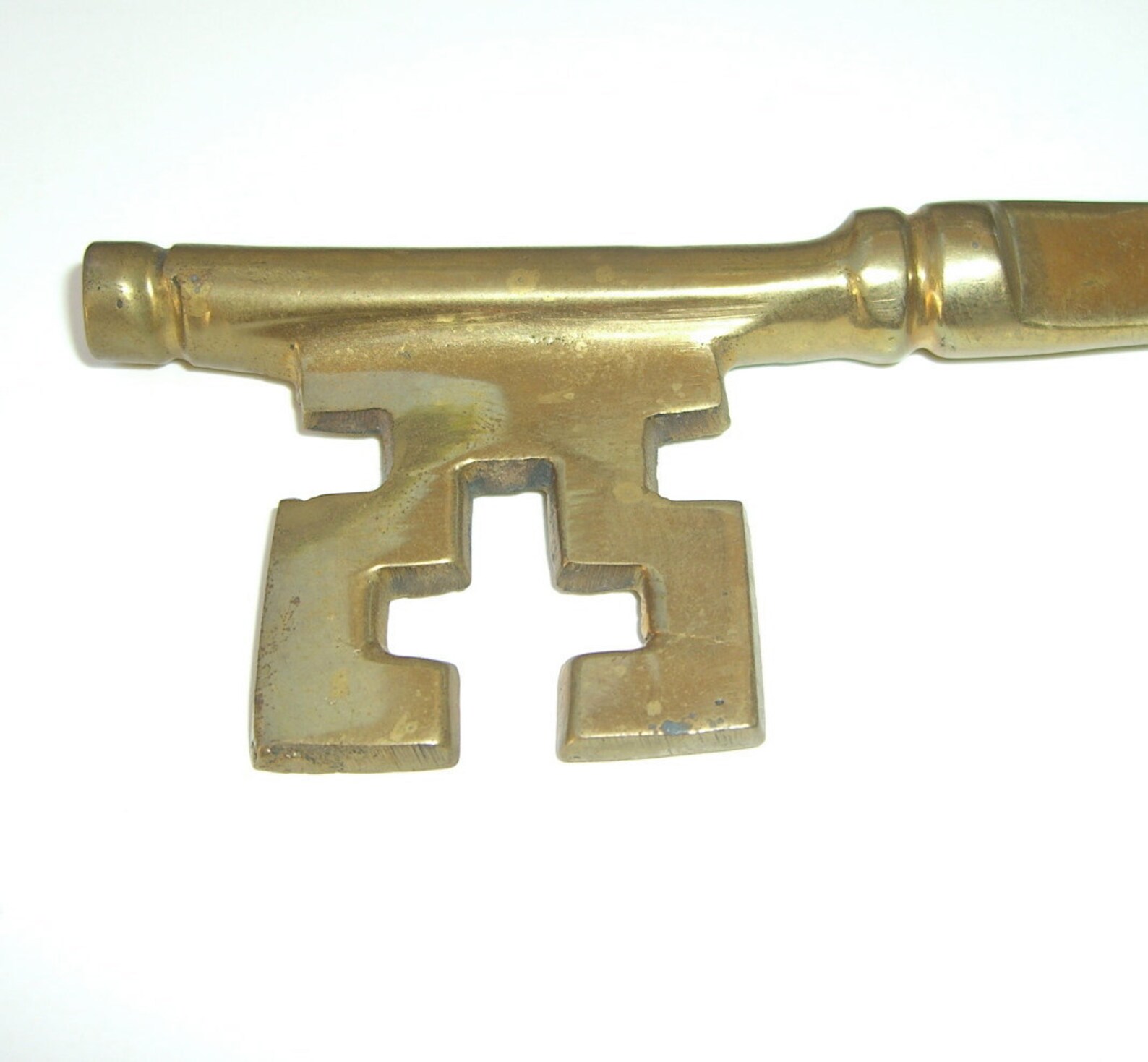 Large Vintage Brass Key Decorative Wall Hanging Etsy