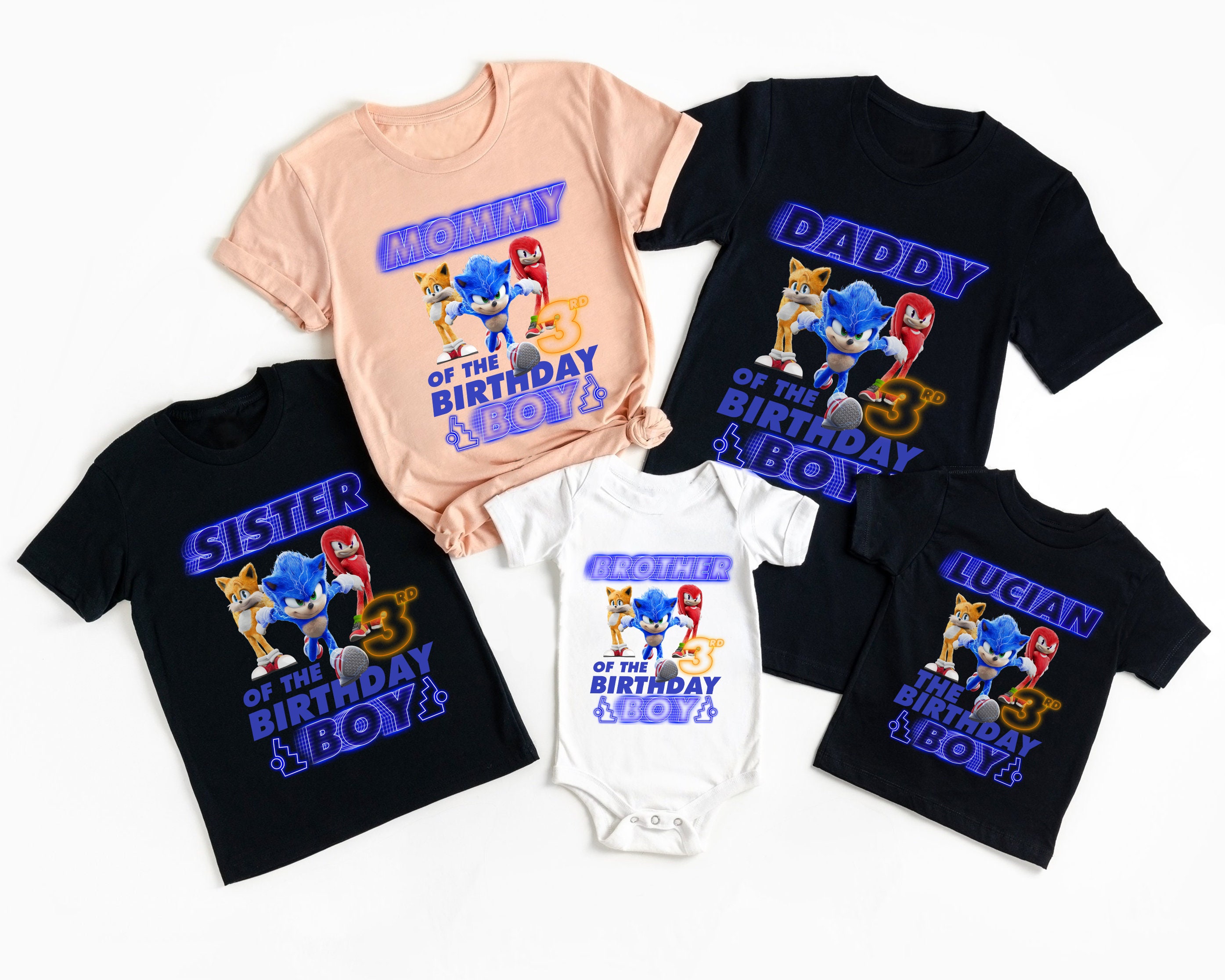 Sonic Birthday Shirt Sonic Party Sonic 