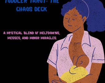 Toddler Tarot Cards for Moms – Funny Parenting Oracle Deck – Hilarious Mom Gift – Chaos Cards for Toddler Meltdowns & Mom Survival