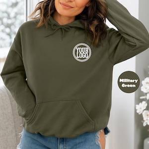 Sweat à capuche personnalisé avec logo d'entreprise, Sweat-shirt avec logo d'entreprise personnalisé, Vêtements avec texte personnalisé, Tenue avec création de logo d'entreprise, Citations personnalisées