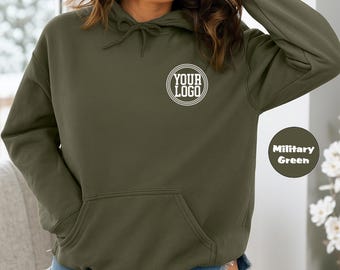Custom Your Logo Hoodie, Personalized Company Logo Sweatshirt, Customized Text Clothing, Business Logo Design Outfit, Custom Saying Gifts