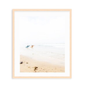 Surf Decor, California Surf Print, San Diego Surf Art, Modern Beach Print, Coastal Decor, Beach Bungalow, Large Beach Print, Surfers