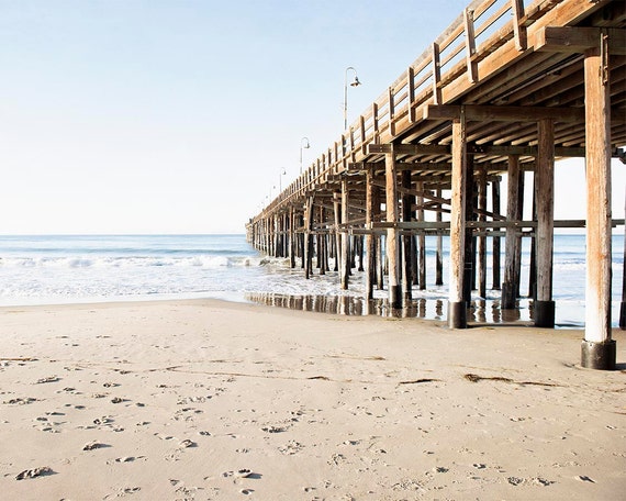 Fotografia De Playa Decoracion Costera Muelle De Ventura Etsy