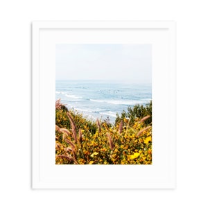 San Diego Surf Print, Cardiff Beach, Surf Line Up, Surf Decor, Beach Print, California Spring, California Surf Art, Surf Decor