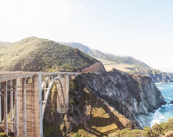 California Wall Art, Bixby Bridge, Big Sur, California Print, Large Wall Art, Framed Photography, California Living, Beach House, Coastal