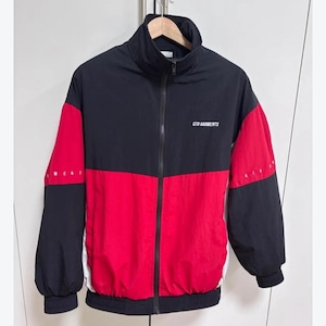 Chaqueta Qt8 de inspiración coreana, chaqueta deportiva roja y negra, chaqueta de algodón para uso urbano.
