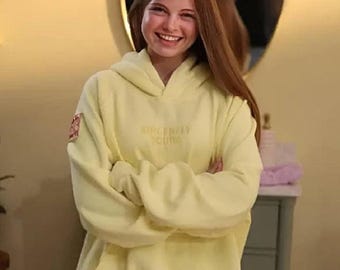 Handmade Salish Inspired Hoodie, Sincerely Yours Hoodie, Teen Girls Oversized Hoodie, Aesthetic Star Hoodie, Gift for Teen Girl