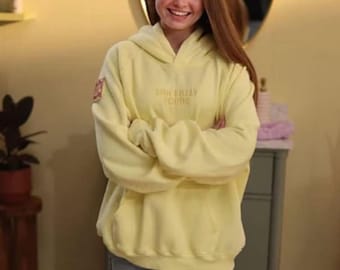 Handmade Salish Hoodie: Embroidered Sincerely Yours girls oversized hoodie, Premium Fleece Hoodie, Gift for teen girl